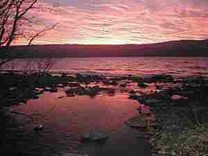 Sunset over Loch Ness